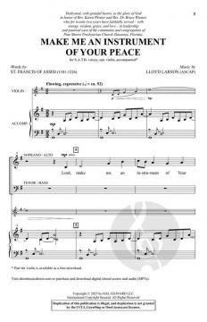 Make Me an Instrument of Your Peace von Lloyd Larson (Download) 