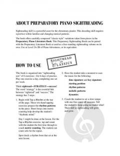 Preparatory Piano Sightreading von Nancy Faber 