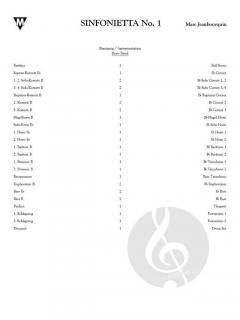 Sinfonietta No. 1 von Marc Jeanbourquin 