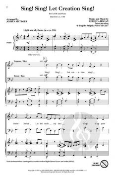 Sing! Sing! Let Creation Sing! von Rebecca Grüber Hogan (Download) 