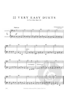 22 Very Easy Duets, Op. 126 von Sebastian Lee 