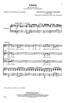 Gloria From Credo Mass (W.A. Mozart) 