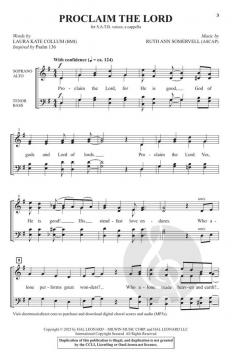 Proclaim the Lord von Ruth Ann Somervell (Download) 