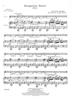 Ungarische Tänze Band 1 von Johannes Brahms 