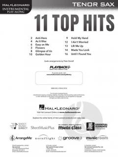11 Top Hits for Tenor Sax im Alle Noten Shop kaufen