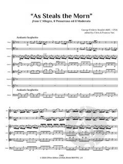 As Steals the Morn von Georg Friedrich Händel (Download) 