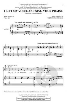 I Lift My Voice and Sing Your Praise von Joseph M. Martin (Download) 