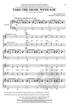 Take the Music with You von Joseph M. Martin (Download) 