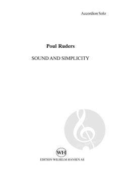 Sound and Simplicity von Poul Ruders (Download) 