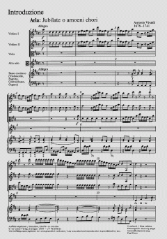 Introduzione e Gloria RV 588 von Antonio Vivaldi (Download) 