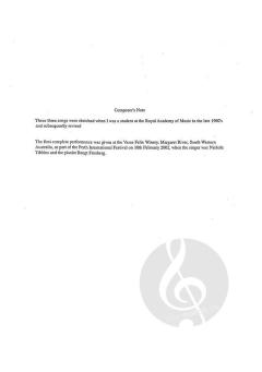 Three songs to children (Download) 