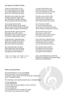 Ane Sang of the Birth of Christ (Download) 