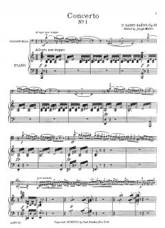 Cellokonzert Nr. 1 op. 33 von Camille Saint-Saëns im Alle Noten Shop kaufen