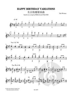 Happy Birthday Variations von Xia Weinan 