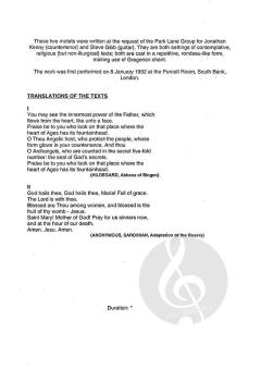 Two Motets von Michael Finnissy 