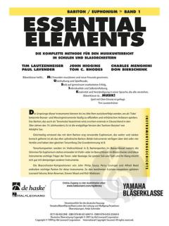 Essential Elements 1 für Bariton / Euphonium (BC)
