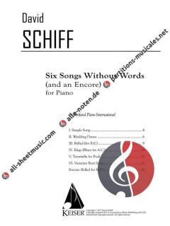 6 Lieder ohne Worte und eine Zugabe 