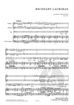 2 Motetten op. 3 von Giuseppe Antonio Vincenzo Aldrovandini 