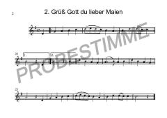 Zweisam durchs Jahr - 2. Stimme in B 