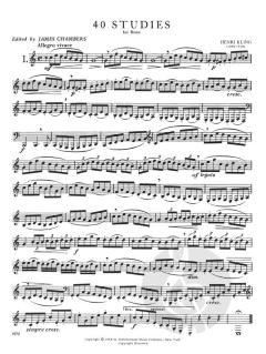 40 Studies von Henri Adrien Louis Kling für Horn - IMC1572
