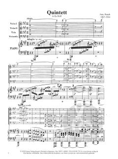 Quintett in fis-Moll op. 67 von Amy Beach 