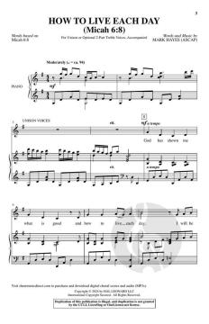 How to Live Each Day von Mark Hayes (Download) 