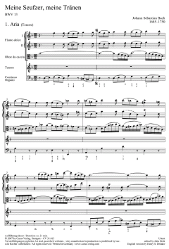 Meine Seufzer, meine Tränen von Johann Sebastian Bach (Download) 