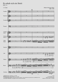 Es erhub sich ein Streit von Johann Sebastian Bach (Download) 