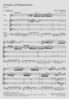 Ich hatte viel Bekümmernis (1. Fassung) (J.S. Bach) 