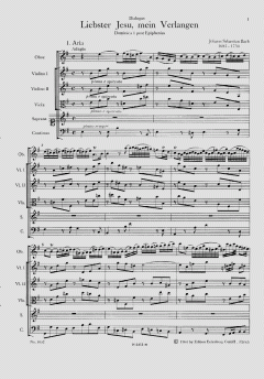 Liebster Jesu, mein Verlangen von Johann Sebastian Bach (Download) 