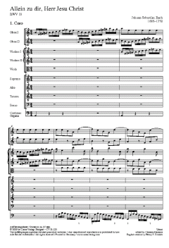 Allein zu dir, Herr Jesu Christ von Johann Sebastian Bach (Download) 