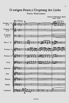 O ewiges Feuer, o Ursprung der Liebe BWV 34 von Johann Sebastian Bach (Download) 