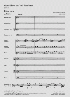 Gott fähret auf mit Jauchzen von Johann Sebastian Bach (Download) 