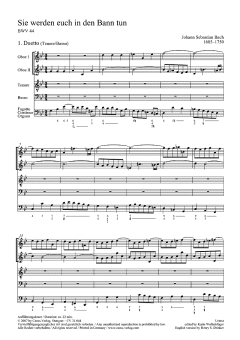 Sie werden euch in den Bann tun I (J.S. Bach) 