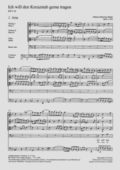 Ich will den Kreuzstab gerne tragen (J.S. Bach) 