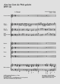 Also hat Gott die Welt geliebt (J.S. Bach) 