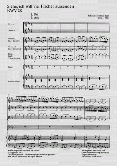 Siehe, ich will viel Fischer aussenden (J.S. Bach) 