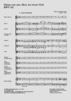 Nimm von uns, Herr, du treuer Gott von Johann Sebastian Bach (Download) 