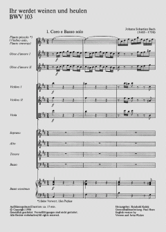 Ihr werdet weinen und heulen von Johann Sebastian Bach (Download) 