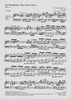 Du Friedefürst, Herr Jesu Christ (J.S. Bach) 
