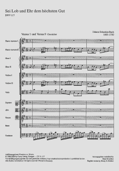 Sei Lob und Ehr dem höchsten Gut von Johann Sebastian Bach (Download) 