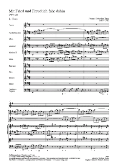 Mit Fried und Freud fahr ich dahin von Johann Sebastian Bach (Download) 