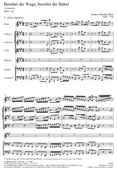 Bereitet die Wege, bereitet die Bahn (J.S. Bach) 