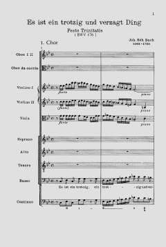 Es ist ein trotzig und verzagt Ding von Johann Sebastian Bach (Download) 