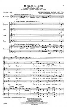 O Sing! Rejoice! From 'The Choice Of Hercules' (Georg Friedrich Händel) 