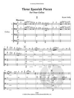 3 Spanish Pieces von Bryan Kelly (Download) 