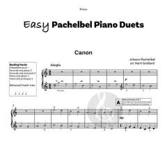 Easy Pachelbel Piano Duets von Johann Pachelbel (Download) 