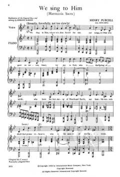 40 Lieder für tiefe Stimme und Klavier von Henry Purcell 