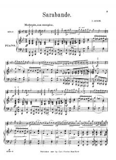 Sarabande g-Moll von Carl Bohm 