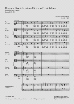 Herr, nun lässest du deinen Diener von Johann Christoph Bach (Download) 